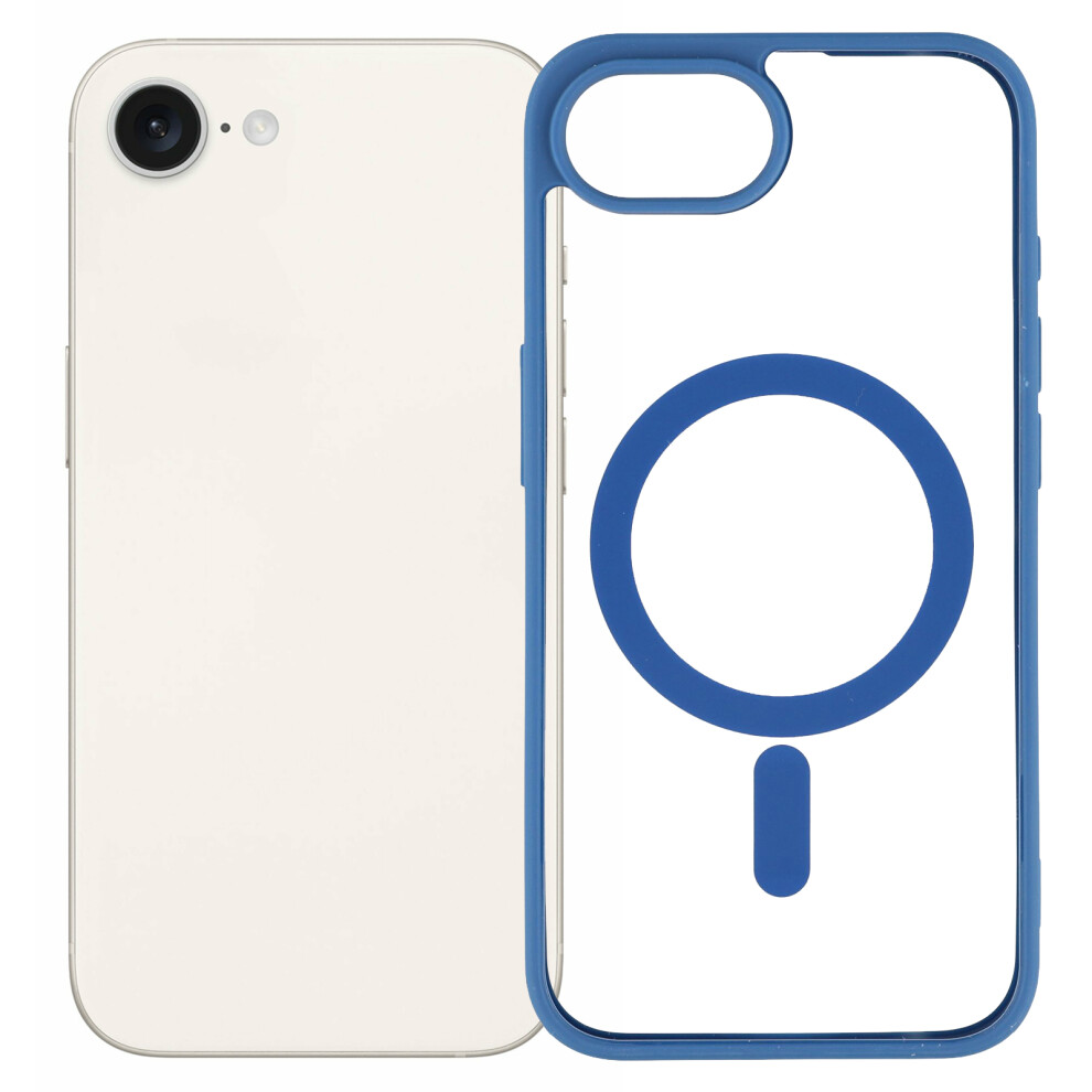 (Iphone 16E, ) For Iphone 16E Case Compatible With Magsafe Tpu+Acrylic Matte Phone Cover Blue 6914285842252