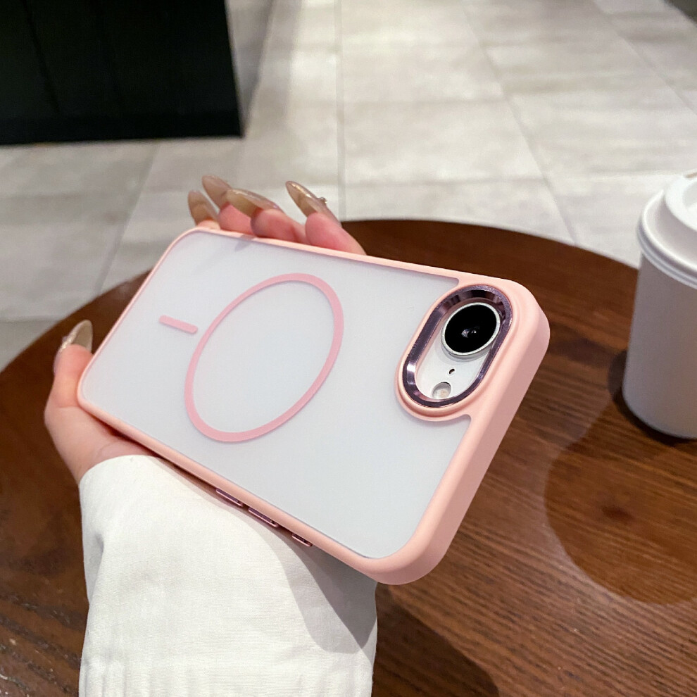 (Iphone 16E, ) For Iphone 16E Case Compatible With Magsafe Skin Feel Hybrid Phone Back Cover Pink 6914289563474