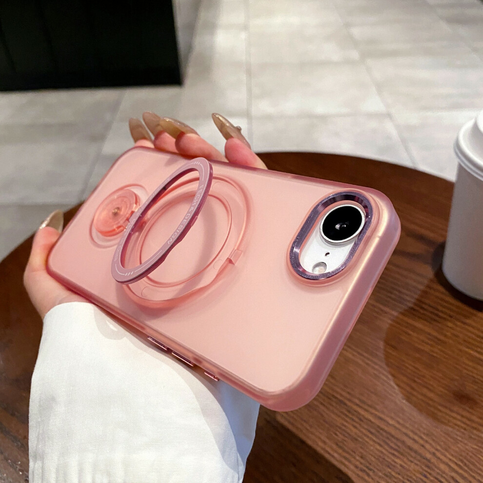(Iphone 16E, Transparent ) For Iphone 16E Case Compatible With Magsafe Kickstand Tpu+Pc Phone Back Cover Pink 6914288603706