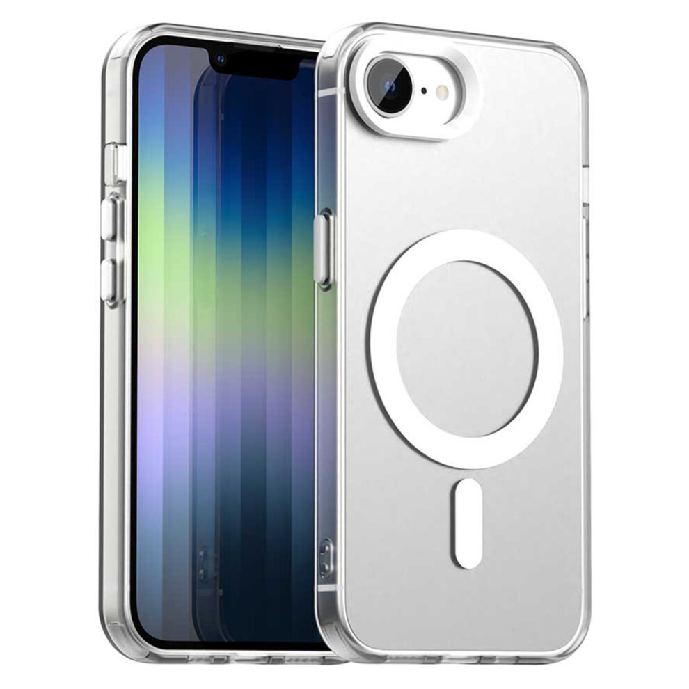 (Iphone 16E, ) For Iphone 16E Case Compatible With Magsafe Anti Drop Hybrid Phone Back Cover White 6914285842900