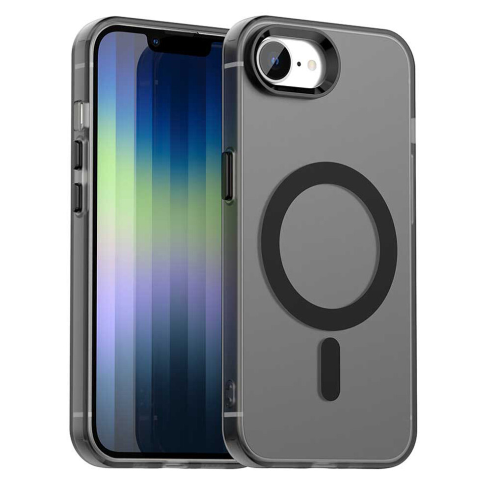 (Iphone 16E, ) For Iphone 16E Case Compatible With Magsafe Anti Drop Hybrid Phone Back Cover Black 6914282789871