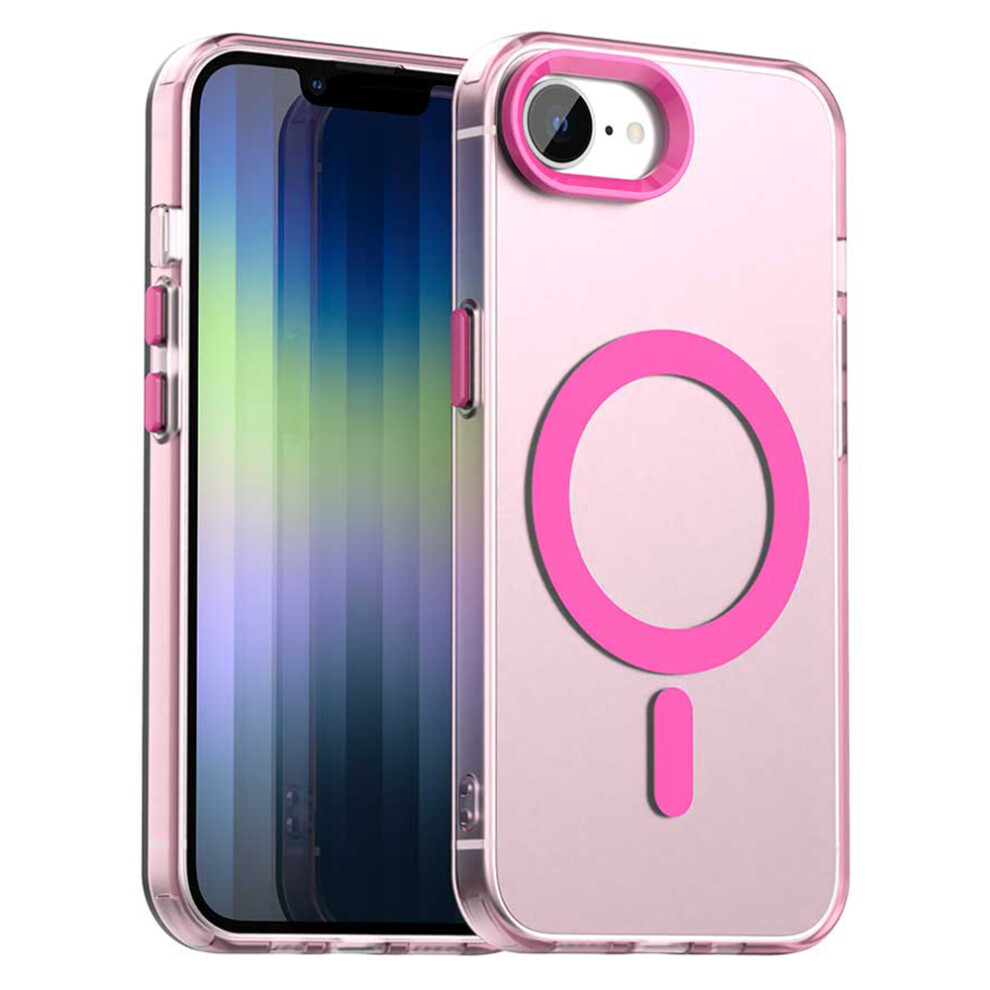 (Iphone 16E, ) For Iphone 16E Case Compatible With Magsafe Anti Drop Hybrid Phone Back Cover Red 6914283631711