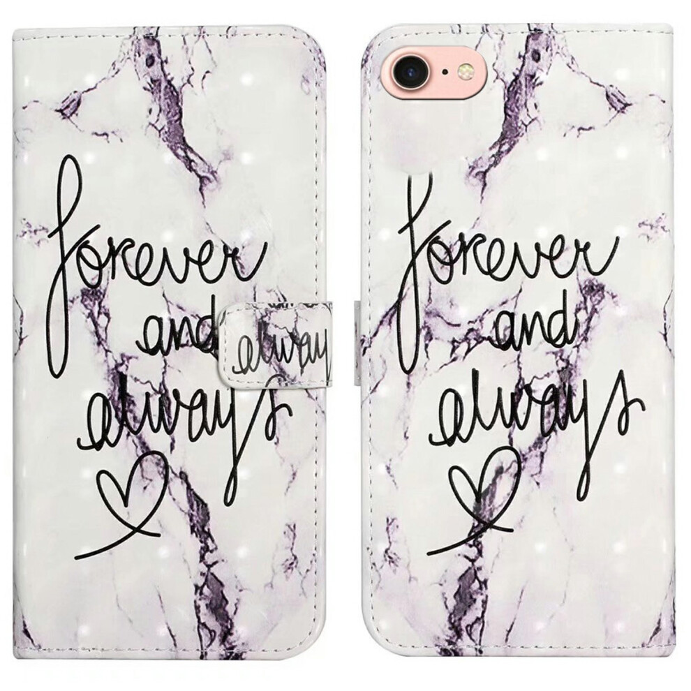 (Iphone 16E, Forever And Always) For Iphone 16E Case 3D Creative Pattern Pu Leather Stand Phone Cover 6914280085562