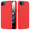 (iPhone 16e, Red) For iPhone 16e Case Drop Proof Liquid Silicone Soft Lining Back Phone Cover 1
