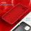 (iPhone 16e, Red) For iPhone 16e Case Drop Proof Liquid Silicone Soft Lining Back Phone Cover 6