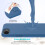 (iPhone 16e, Blue) For iPhone 16e Case Drop Proof Liquid Silicone Soft Lining Back Phone Cover 4