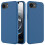 (iPhone 16e, Blue) For iPhone 16e Case Drop Proof Liquid Silicone Soft Lining Back Phone Cover 1