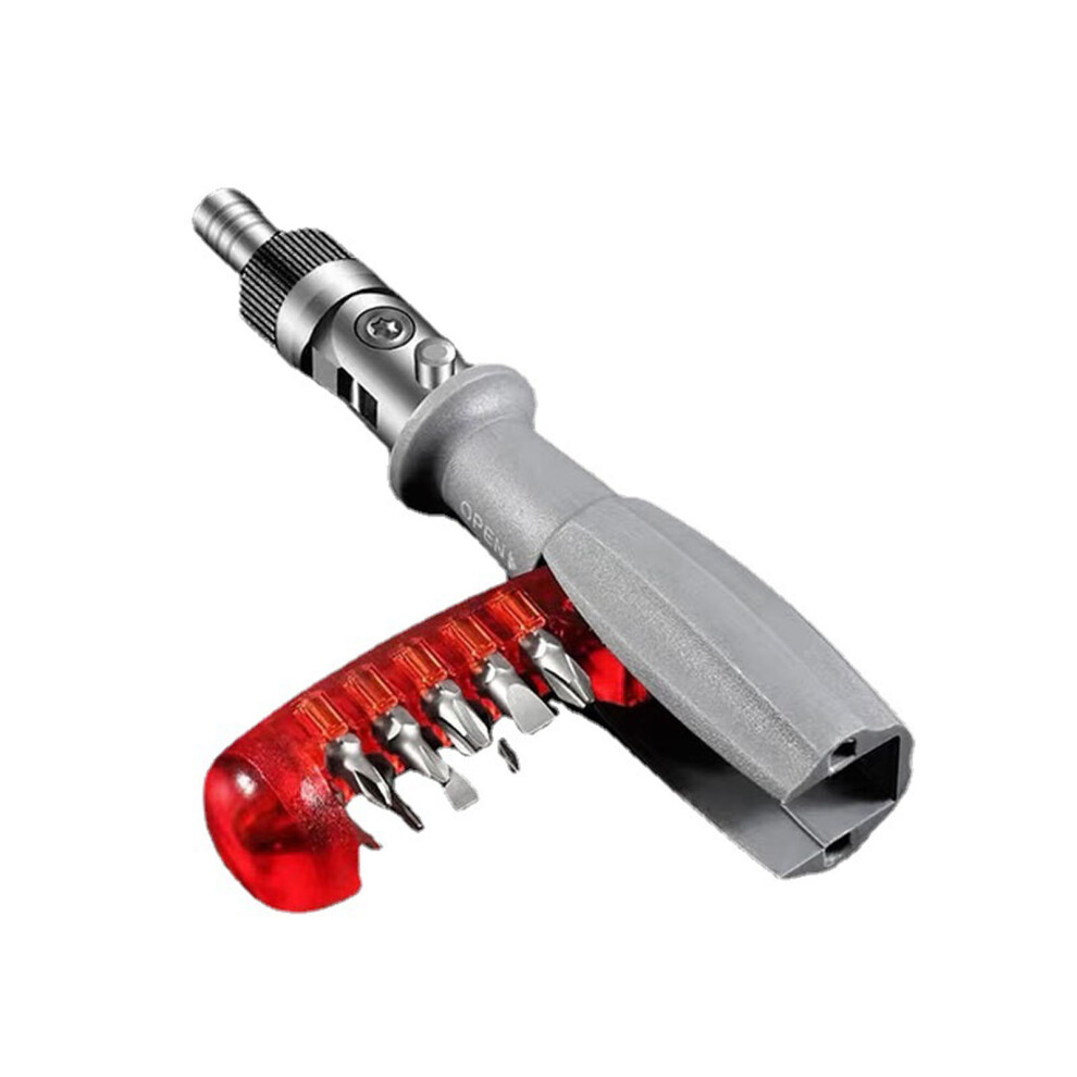 Ratcheting Screwdriver With Magnetic Bit Ratchet 10 Bits 10 In 1 7754000079360