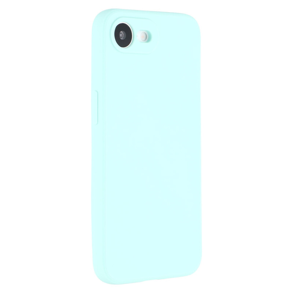 (iPhone 16e, Baby Blue) For iPhone 16e Case Precise Cutouts Straight Edge TPU Shockproof Phone Cover