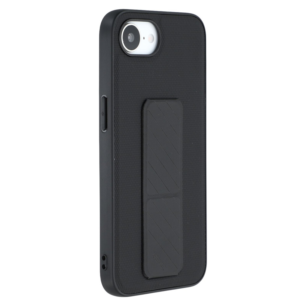 (Iphone 16E, ) X-Level For Iphone 16E Case With Kickstand Tpu+Pu Phone Back Cover Shockproof Black 6914280792507