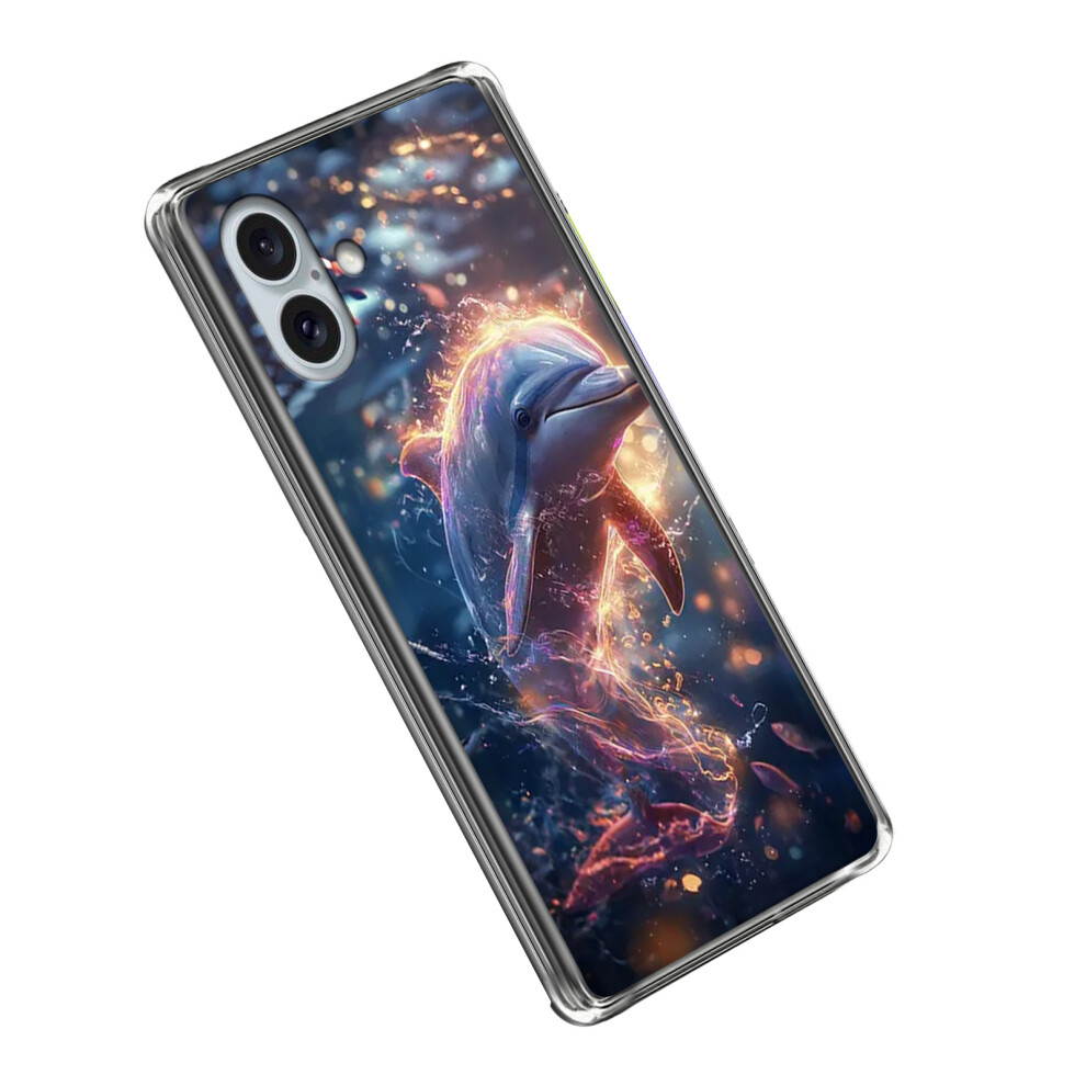 (Iphone 16, Shark) For Iphone 16 Case Imd Pattern Printed Shockproof Tpu Phone Cover 6914288395762
