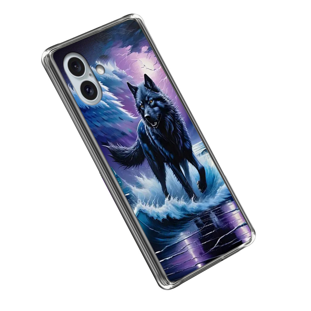 (Iphone 16, Wolf Totem) For Iphone 16 Case Imd Pattern Printed Shockproof Tpu Phone Cover 6914286188342