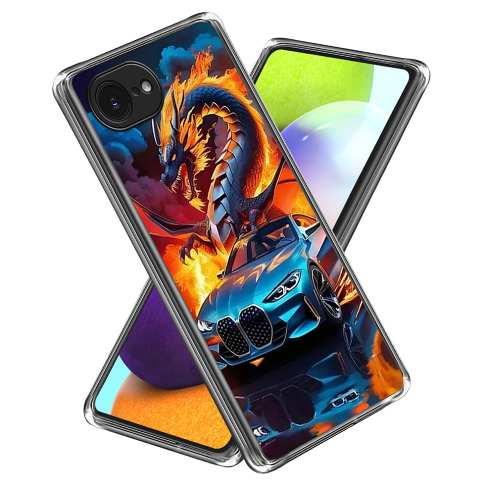 (Iphone 16E, Sports Car And Dragon) For Iphone 16E Case Imd Pattern Printing Tpu Shockproof Phone Cover 6914283477531