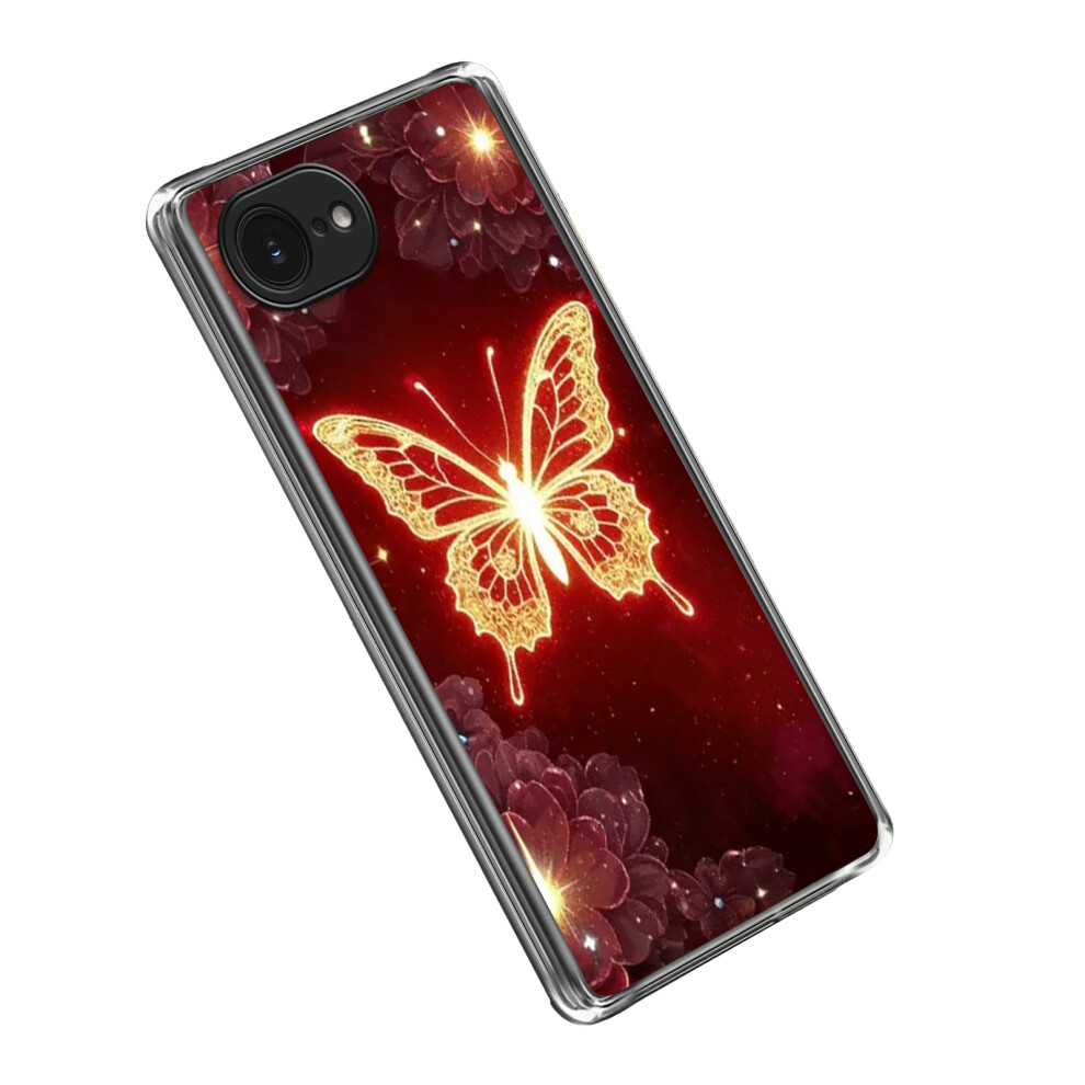 (Iphone 16E, Butterfly) For Iphone 16E Case Imd Pattern Printed Shockproof Tpu Phone Cover Golden 6914282961932
