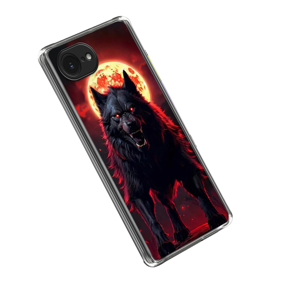 (Iphone 16E, Wolf) For Iphone 16E Case Imd Pattern Printed Shockproof Tpu Phone Cover Black 6914287174269