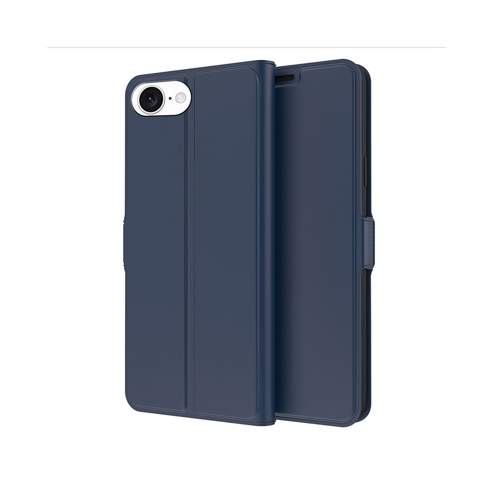 (Iphone 16E, ) For Iphone 16E Case Shockproof Tpu Inner Shell Leather Phone Cover Card Slot Blue 6914284808495