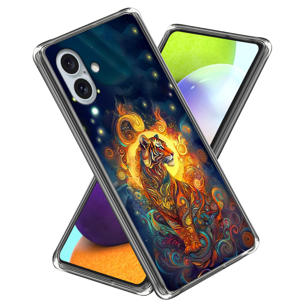 (Iphone 16 Plus, Pattern Tiger) For Iphone 16 Plus Case Imd Pattern Printing Tpu Shockproof Phone Cover 6914281144008