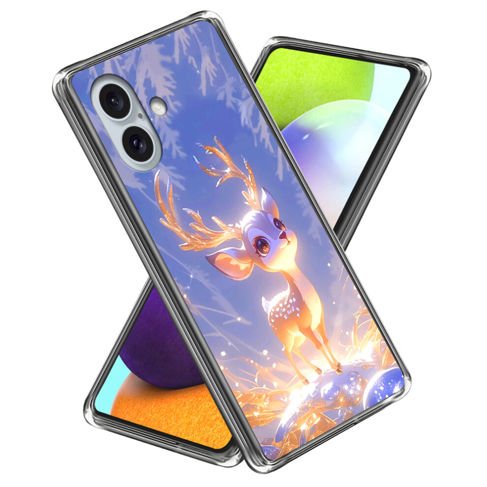 (Iphone 16, Dream Deer) For Iphone 16 Case Imd Pattern Printing Tpu Shockproof Phone Cover 6914285571084