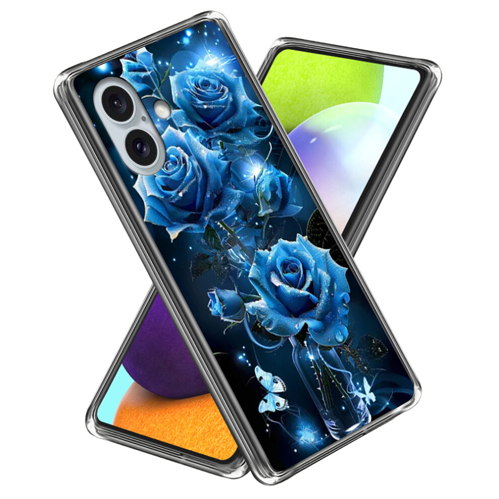 (Iphone 16, Shiny Roses) For Iphone 16 Case Imd Pattern Printing Tpu Shockproof Phone Cover 6914286127495