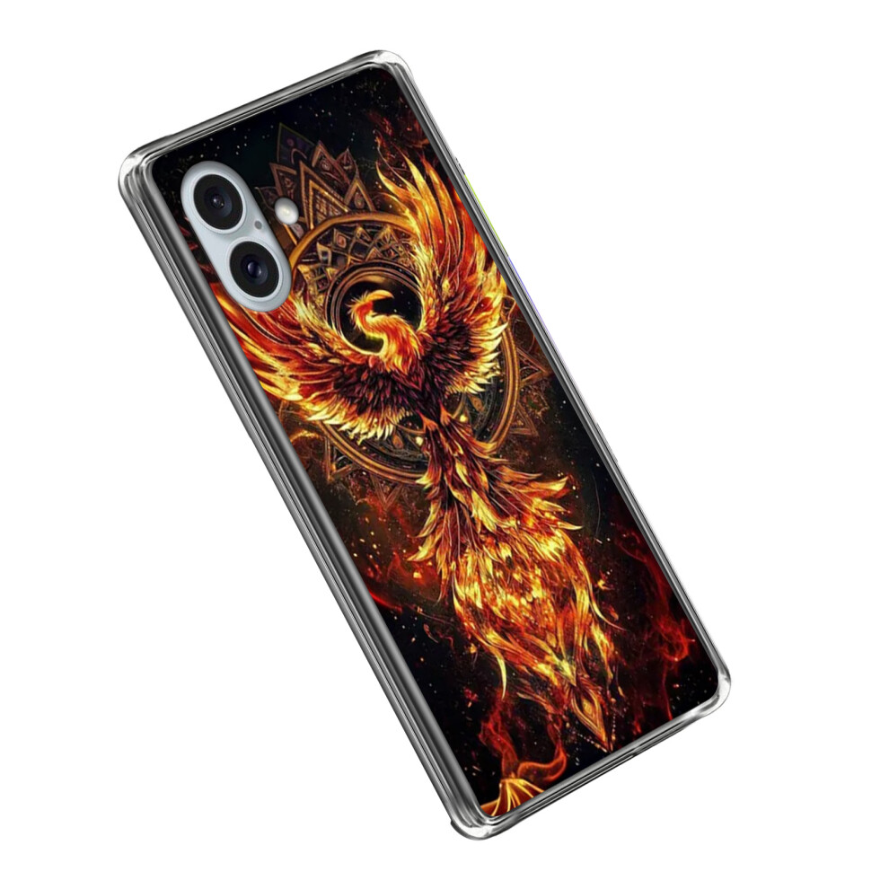 (Iphone 16 Plus, Phoenix) For Iphone 16 Plus Case Imd Pattern Printed Shockproof Tpu Phone Cover 6914284561345