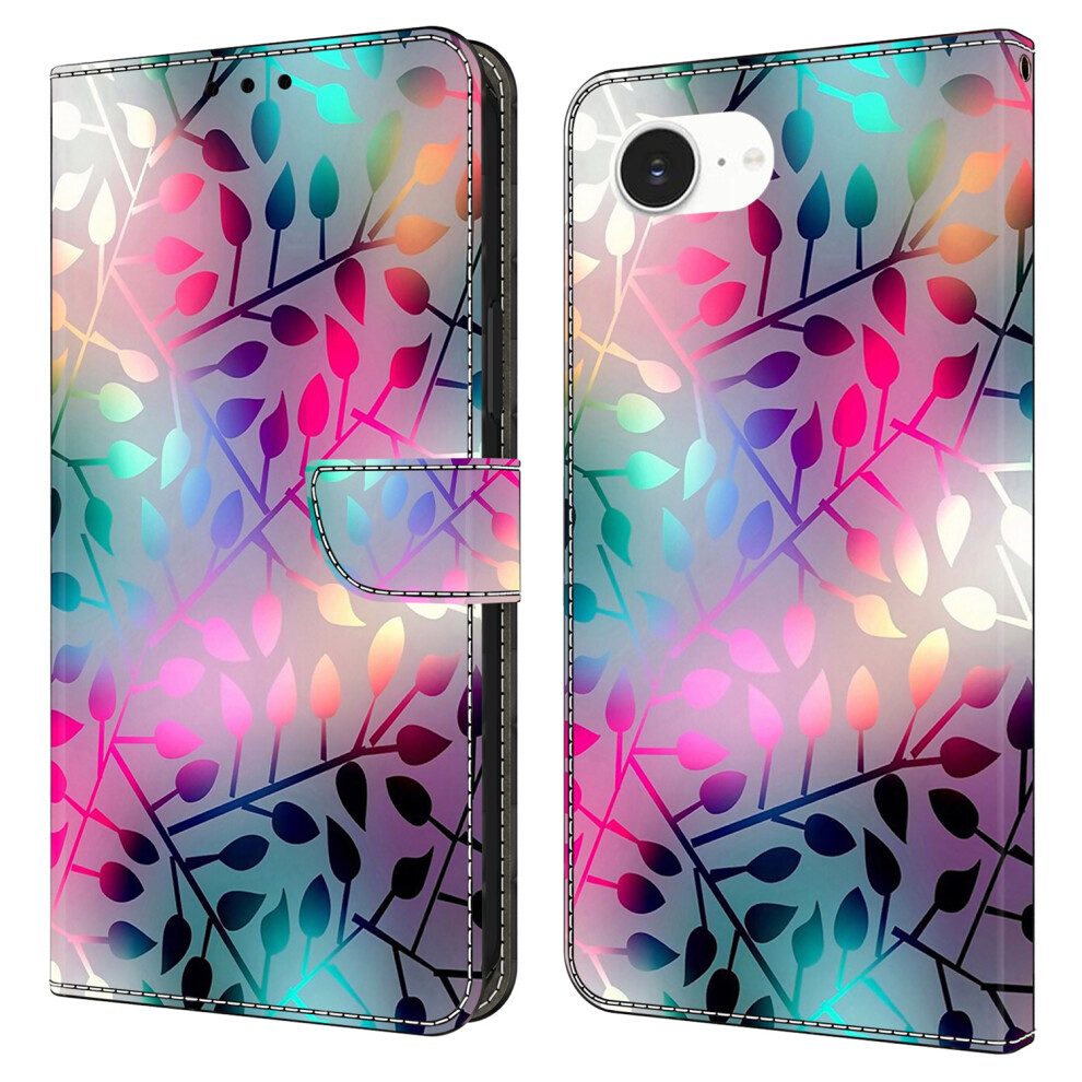 (Iphone 16E, Maple Leaf) For Iphone 16E Case Magnetic Clasp 3D Pattern Leather Wallet Phone Cover 6914281797907