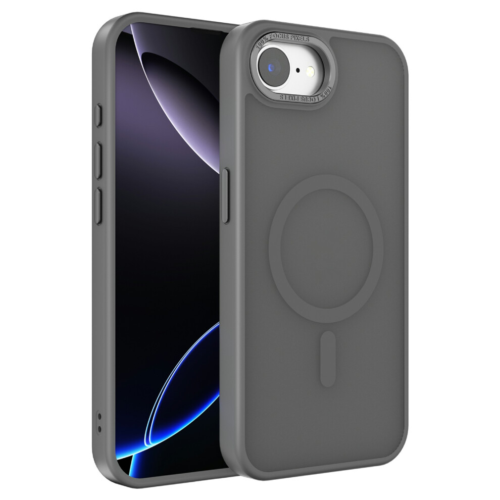 (Iphone 16E, ) For Iphone 16E Case Compatible With Magsafe Tpu+Pc Matte Phone Cover Grey 6914286660732