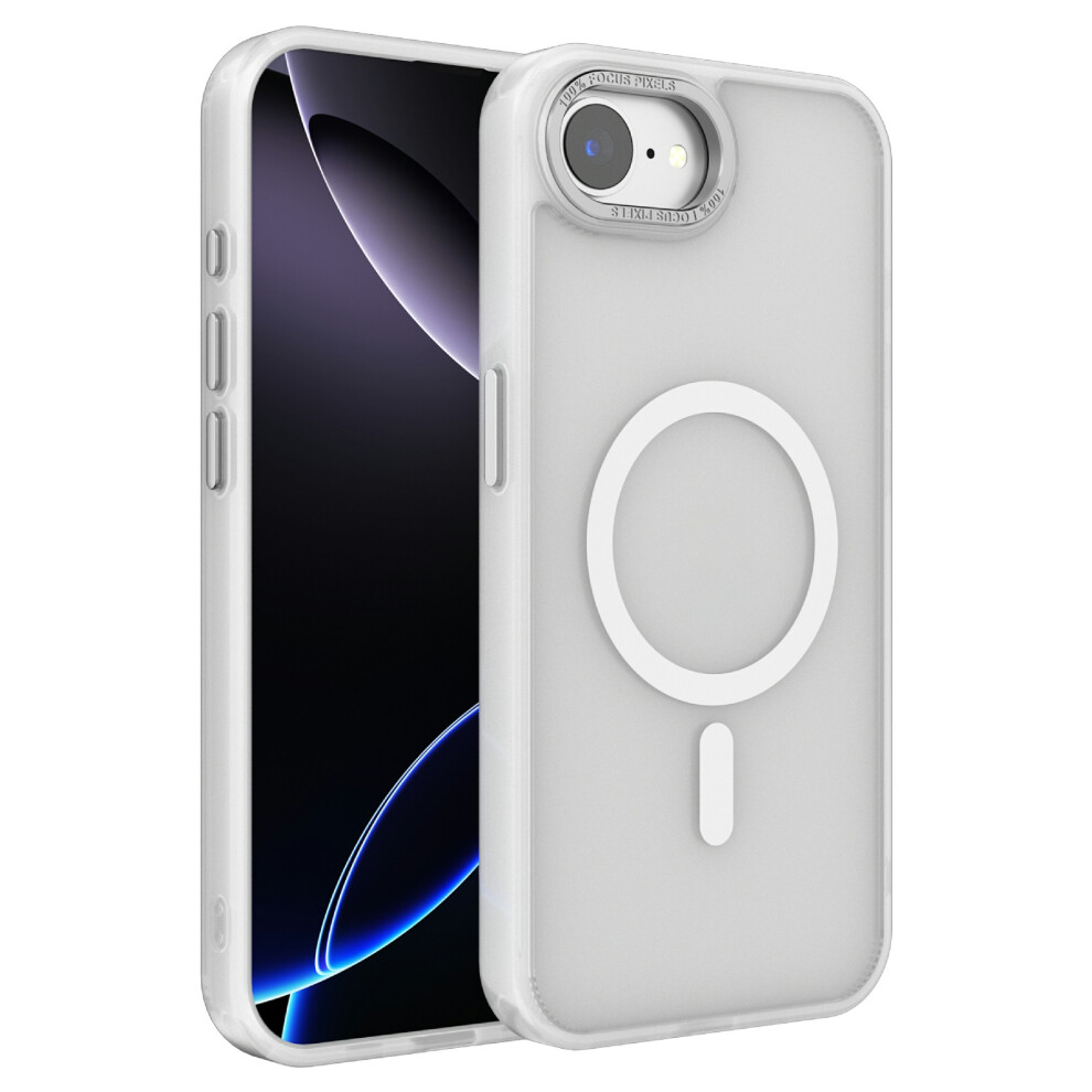 (Iphone 16E, ) For Iphone 16E Case Compatible With Magsafe Tpu+Pc Matte Phone Cover White 6914288860819