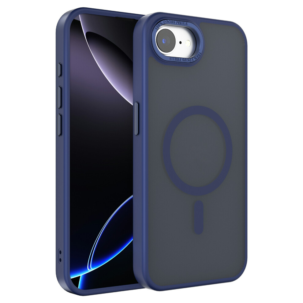 (Iphone 16E, Sapphire) For Iphone 16E Case Compatible With Magsafe Tpu+Pc Matte Phone Cover Blue 6914285003851