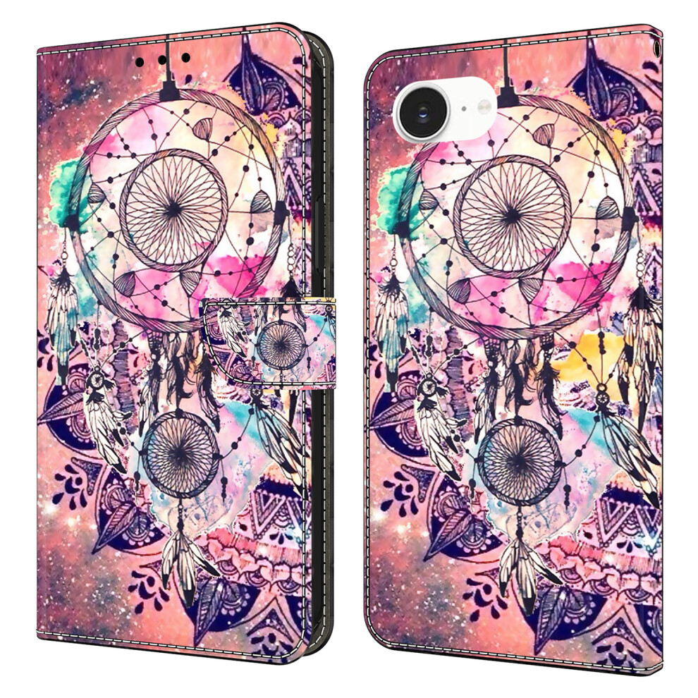 (Iphone 16E, Wind Chime) For Iphone 16E Wallet Case Pattern Printing Stand Leather Flip Phone Cover 6914286099693