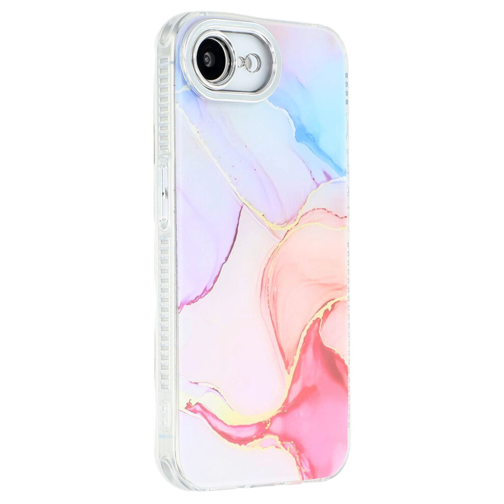 (Iphone 16E, M7) For Iphone 16E Case Imd Marble Pattern Electroplated Protective Phone Cover 6914280257945