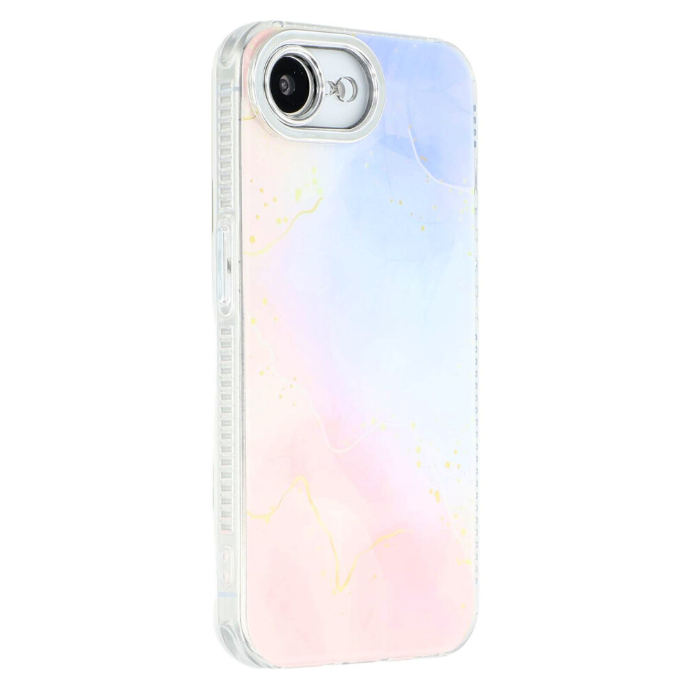 (Iphone 16E, M14) For Iphone 16E Case Imd Marble Pattern Electroplated Protective Phone Cover 6914283258598