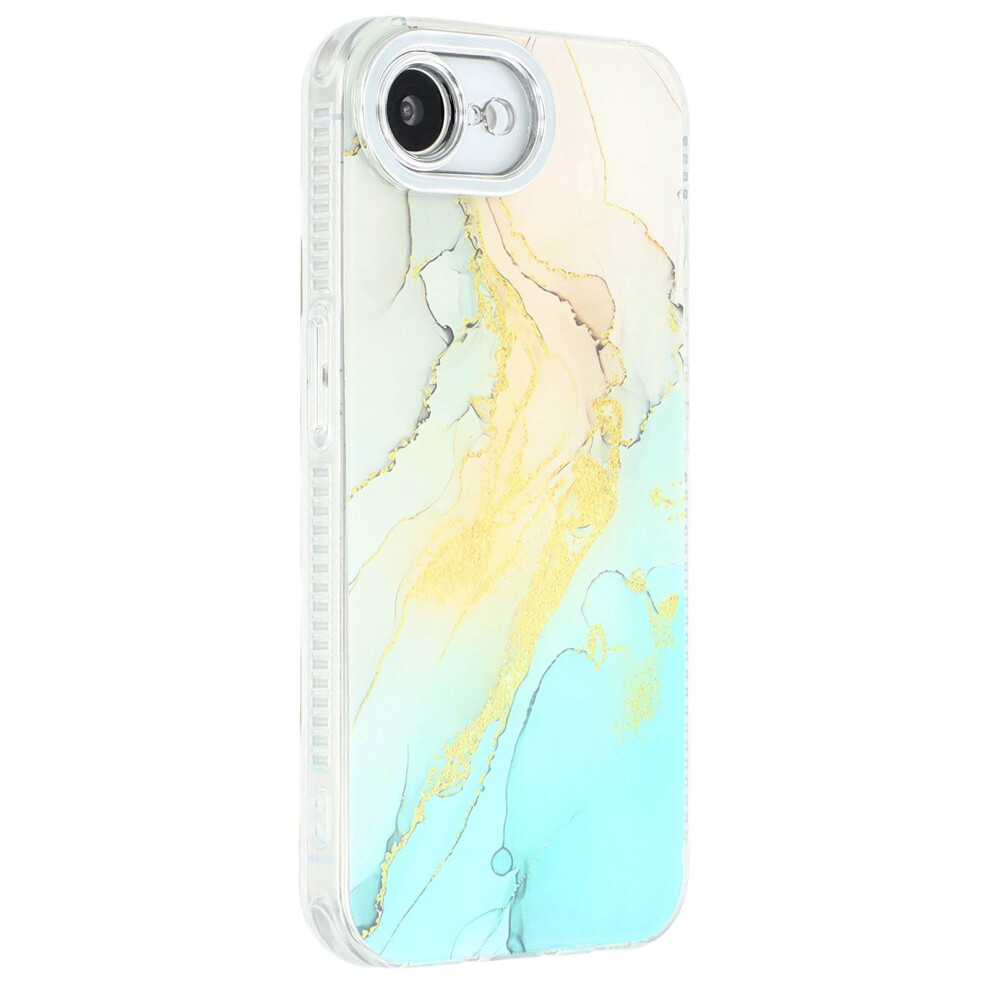 (Iphone 16E, M13) For Iphone 16E Case Imd Marble Pattern Electroplated Protective Phone Cover 6914280305967