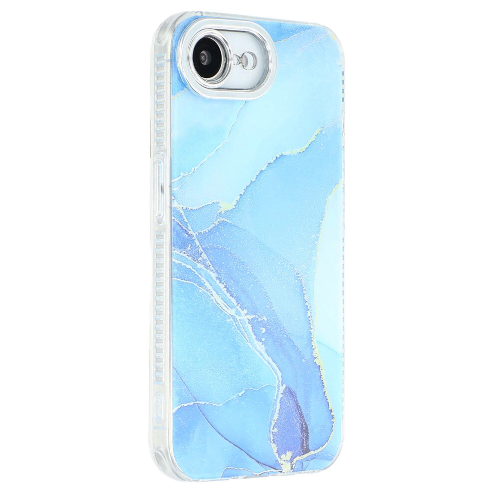 (Iphone 16E, M16) For Iphone 16E Case Imd Marble Pattern Electroplated Protective Phone Cover 6914287718708