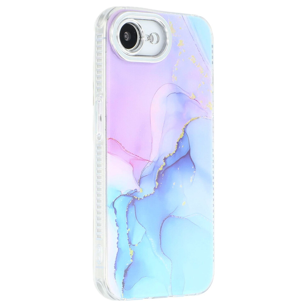 (Iphone 16E, M18) For Iphone 16E Case Imd Marble Pattern Electroplated Protective Phone Cover 6914282178804