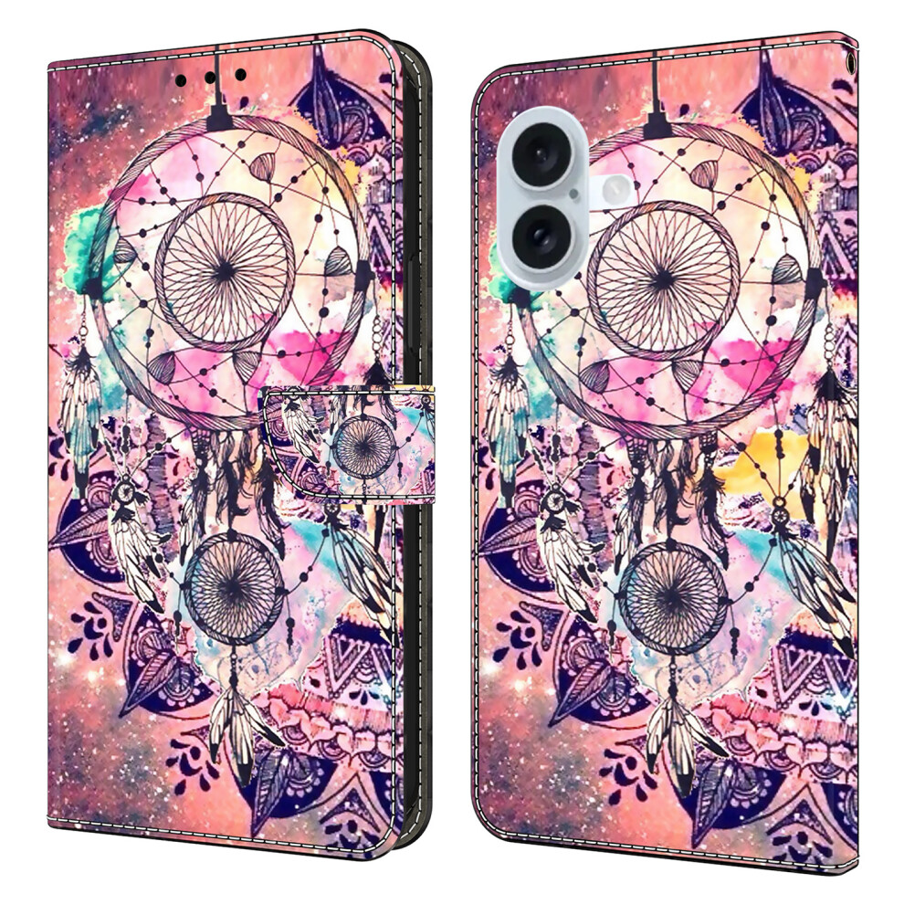 (Iphone 16, Wind Chime) For Iphone 16 Wallet Case Pattern Printing Stand Leather Flip Phone Cover 6914282277071