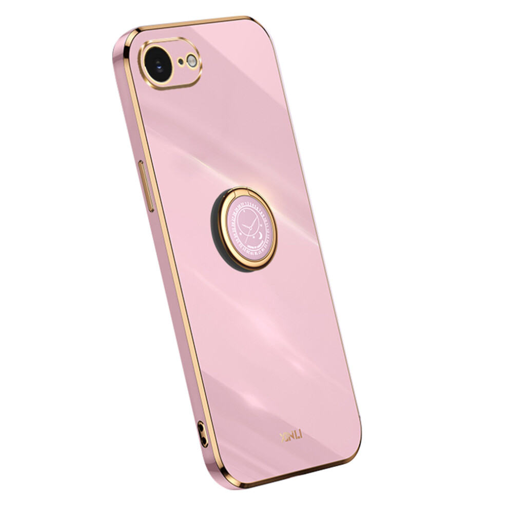 (Iphone 16E, ) Xinli For Iphone 16E Case Ring Kickstand Electroplating Tpu Phone Cover Purple 6914285110832