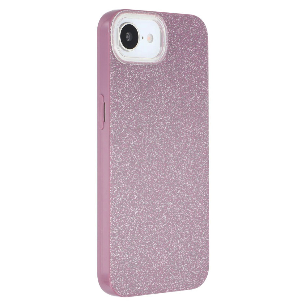 (Iphone 16E, ) For Iphone 16E Case Imd Glitter Tpu Phone Cover Large Camera Cutout Purple 6914285198021