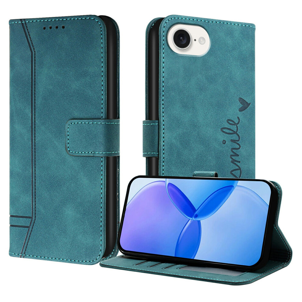 (Iphone 16E, Army ) For Iphone 16E Leather Case Envelope Texture Wallet Stand Shockproof Phone Cover Green 6914285701412