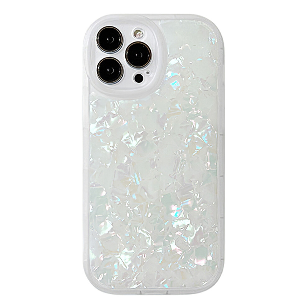 (Iphone 14 Pro, Transparent ) For Iphone 14 Pro Tpu Case With Shell Pattern Shockproof Phone Back Cover White 6914285152832