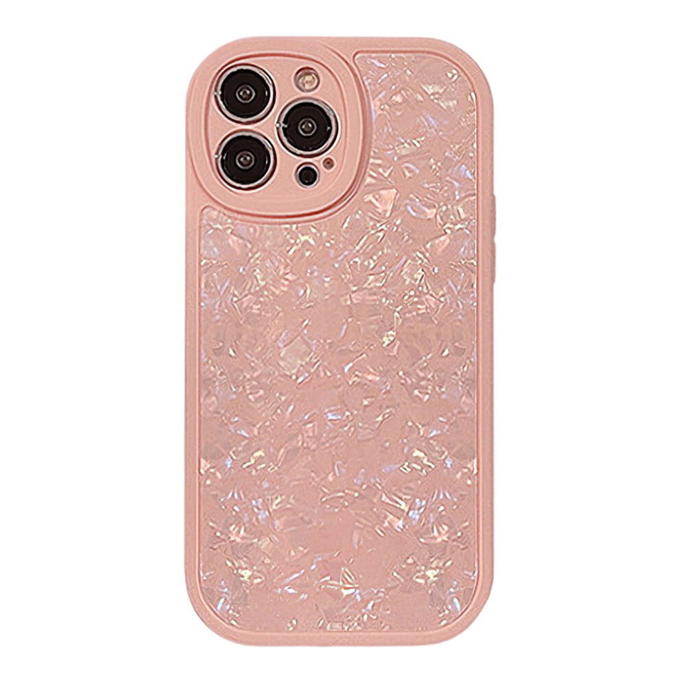 (Iphone 15 Pro, ) For Iphone 15 Pro Tpu Case With Shell Pattern Shockproof Phone Back Cover Pink 6914288219525