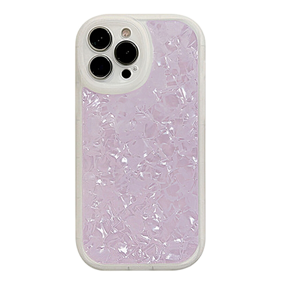 (Iphone 14 Pro Max, Light ) For Iphone 14 Pro Max Tpu Case With Shell Pattern Shockproof Phone Back Cover Purple 6914280566634