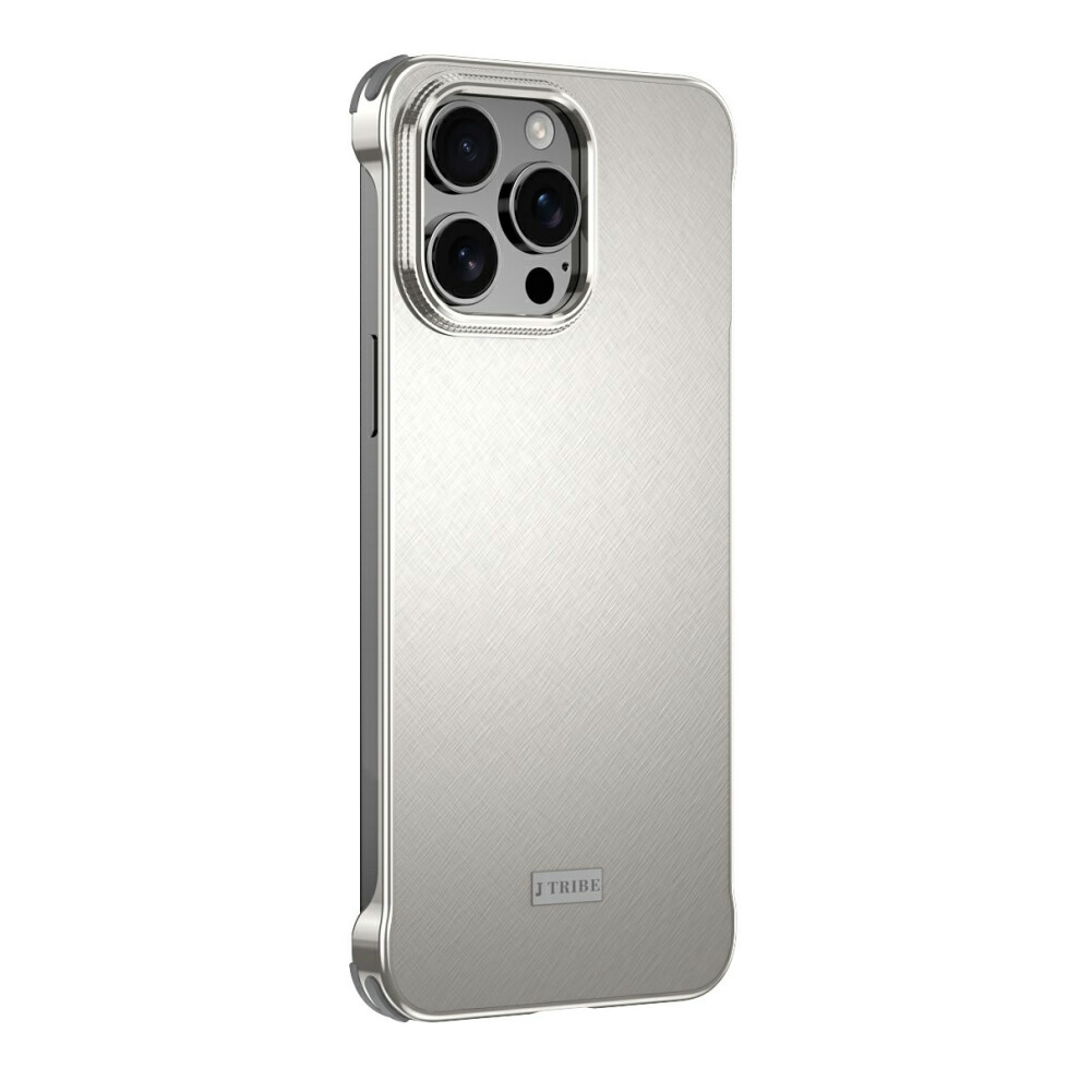 (Iphone 16 Pro Max, Titanium) For Iphone 16 Pro Max Case Pc+Silicone+Alloy Matte Phone Cover 6914284808976
