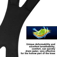 Sport-Dual-Patella-Knieschoner für Laufen & Basketball, Schwarz, 47g