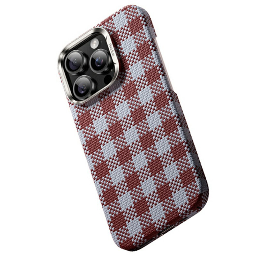 (Iphone 16 Pro Max, ) Benks C1 For Iphone 16 Pro Max Case Aramid Fiber Grid Weave Phone Cover Compatible With Magsafe Red 6914289994537