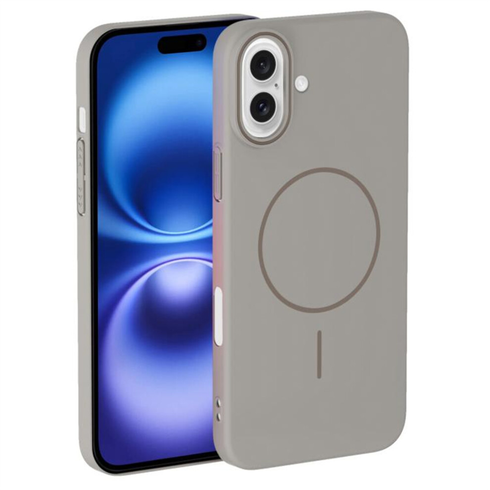 (Iphone 16, Titanium ) For Iphone 16 Case Compatible With Magsafe Slim Pc Phone Back Cover Grey 6914282632511