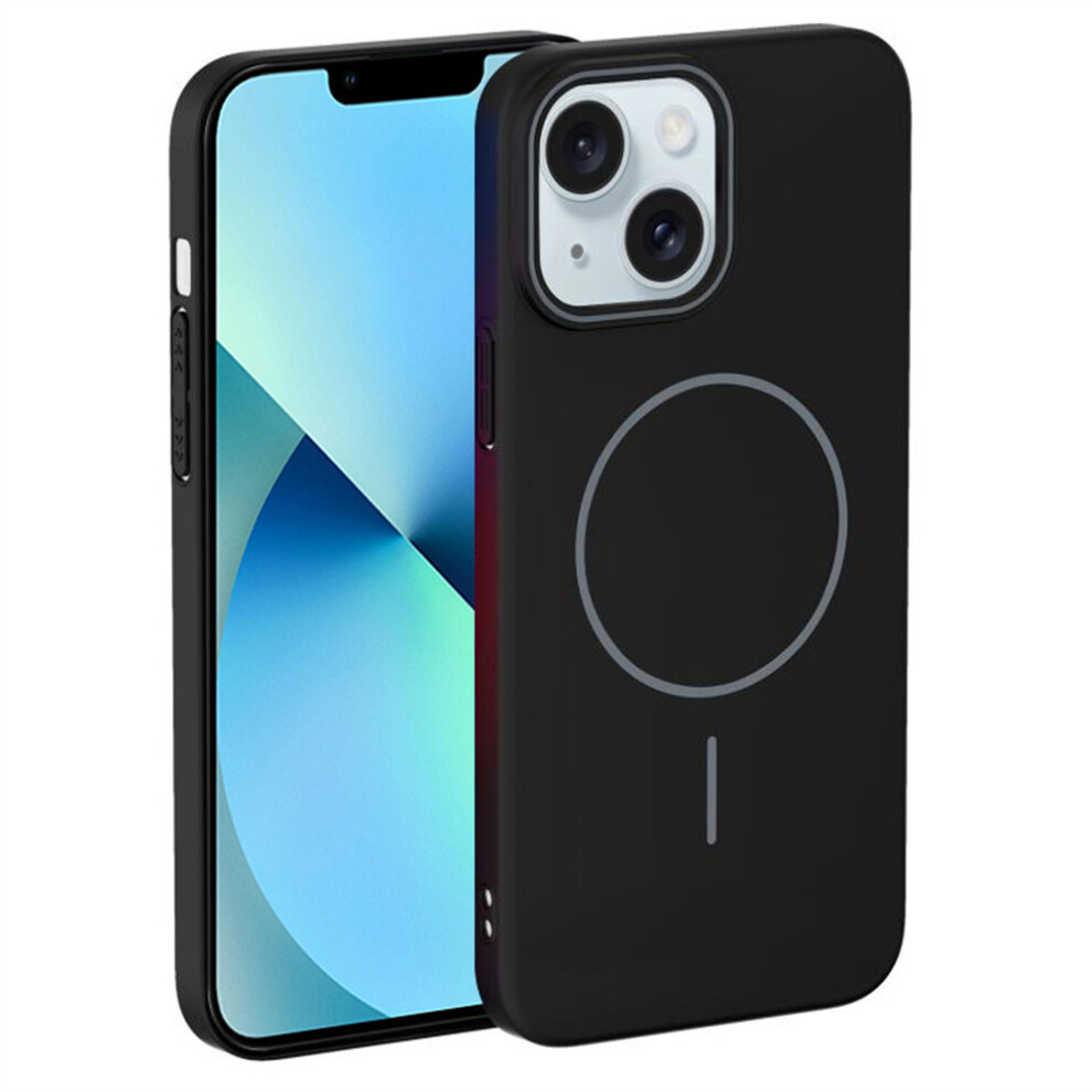 (Iphone 13, ) For Iphone 13 Case Compatible With Magsafe Slim Pc Phone Back Cover Black 6914286918673