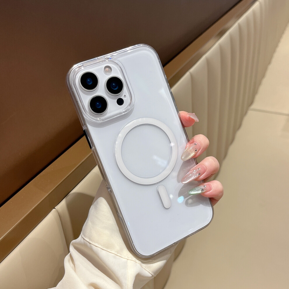 (Iphone 16 Pro, Transparent) For Iphone 16 Pro Case Compatible With Magsafe Pc+Tpu Clear Phone Cover 6914285295393
