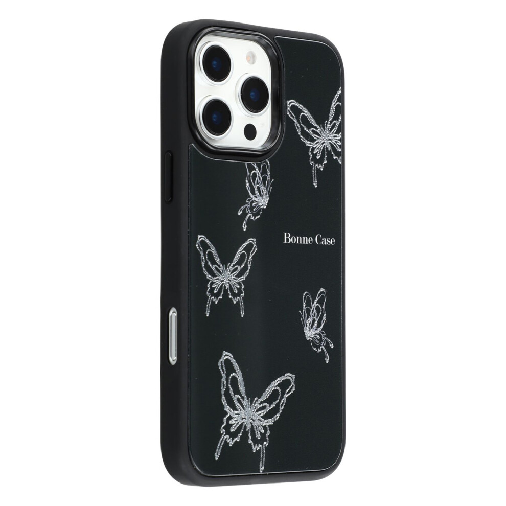 (Iphone 16 Pro Max, Butterflies) For Iphone 16 Pro Max Case Lacquered Pattern Tpu+Acrylic+Glass Phone Cover 6914285766121