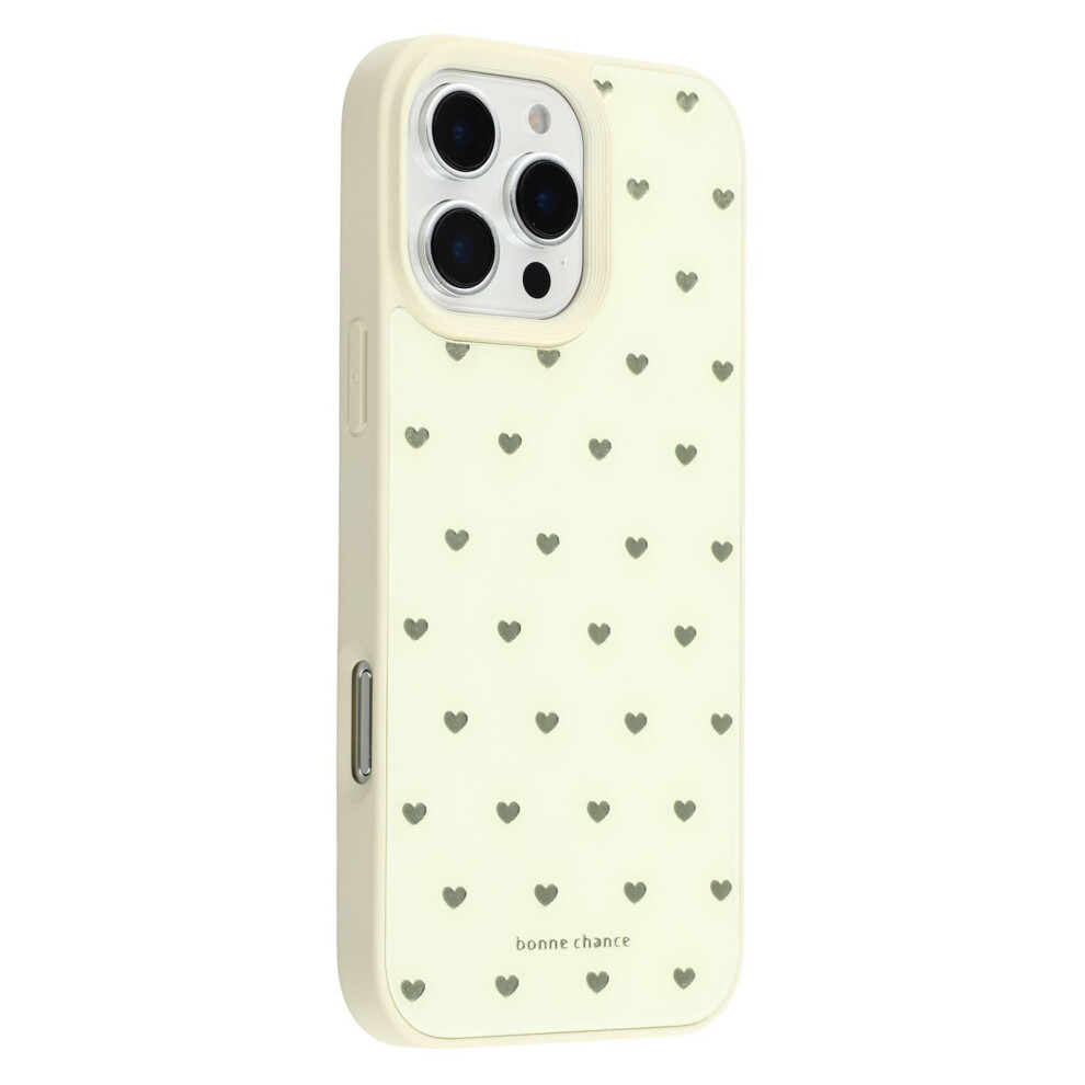 (Iphone 16 Pro Max, Love Hearts) For Iphone 16 Pro Max Case Lacquered Pattern Tpu+Acrylic+Glass Phone Cover 6914288155779
