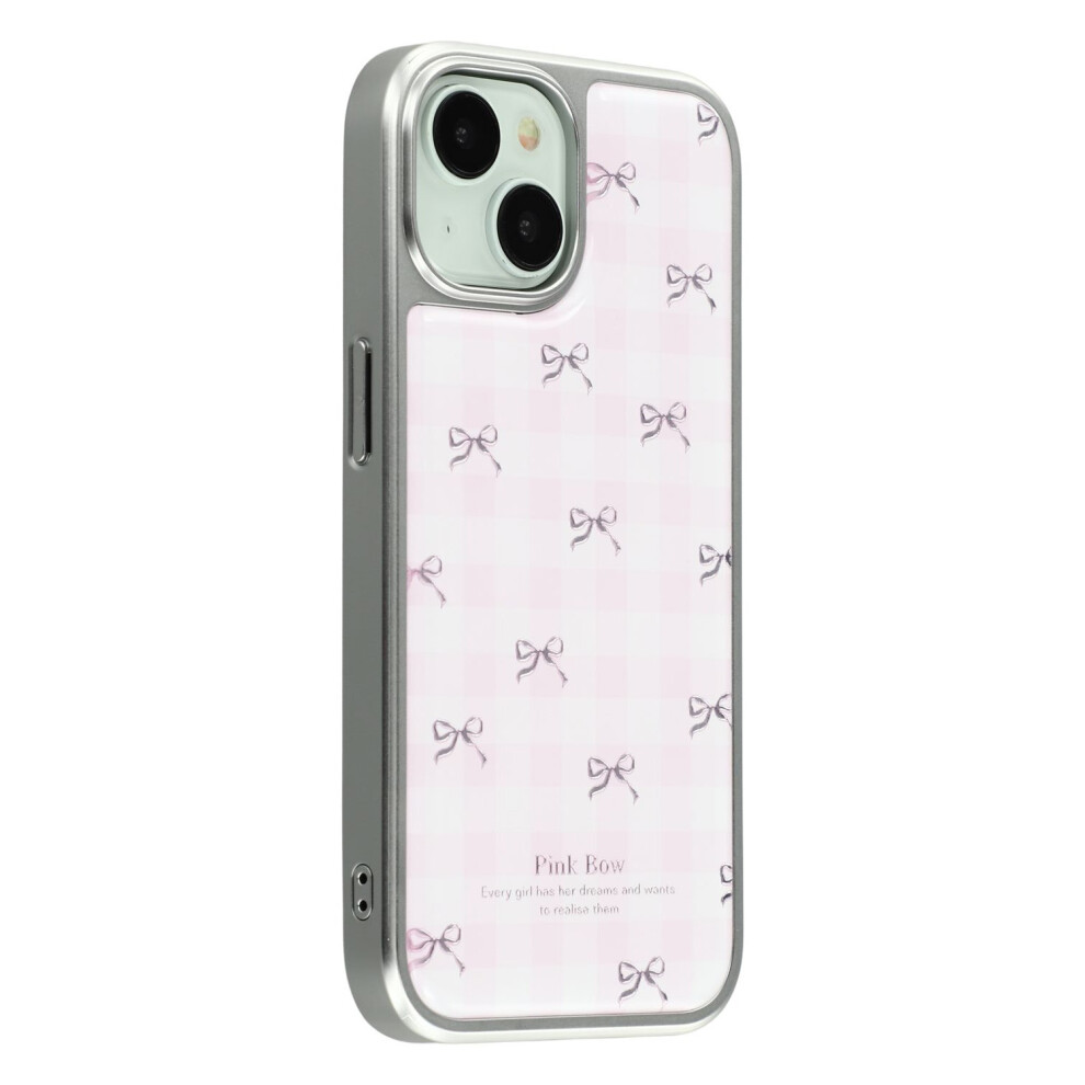 (Iphone 15, Bows) For Iphone 15 Case Lacquered Epoxy Pattern Tpu+Acrylic Phone Cover Large Camera Cutout 6914281086100